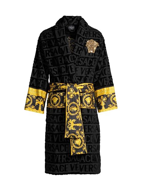 versace men bathrobe|versace robe men cheap.